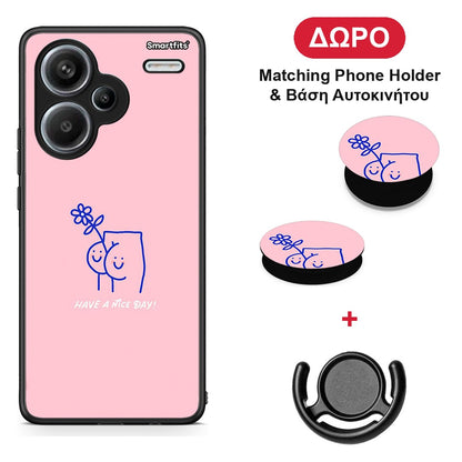 Nice Day - Xiaomi Redmi Note 13 Pro Plus 5G θήκη + Δώρο Phone Holder & Βάση Αυτοκινήτου