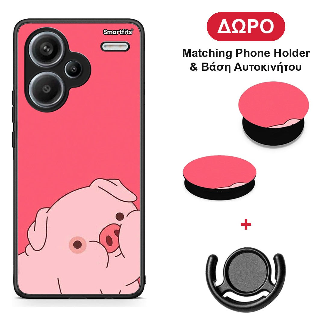 Pig Love 1 - Xiaomi Redmi Note 13 Pro Plus 5G θήκη + Δώρο Phone Holder & Βάση Αυτοκινήτου