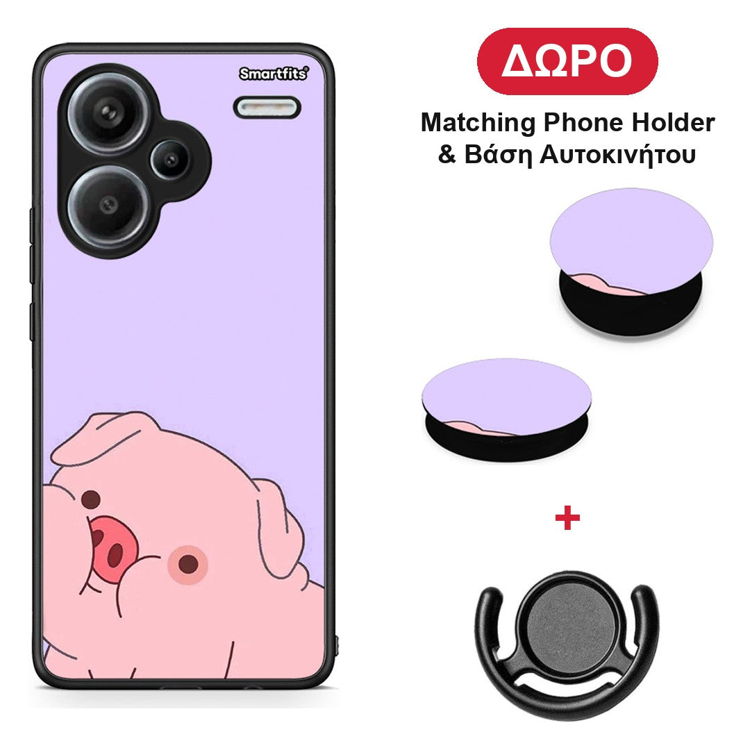 Pig Love 2 - Xiaomi Redmi Note 13 Pro Plus 5G θήκη + Δώρο Phone Holder & Βάση Αυτοκινήτου