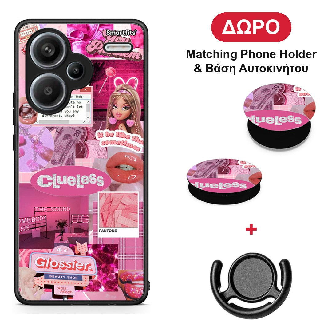 Pink Love - Xiaomi Redmi Note 13 Pro Plus 5G θήκη + Δώρο Phone Holder & Βάση Αυτοκινήτου