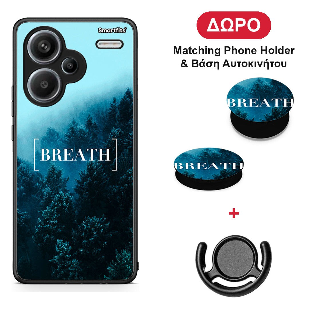 Quote Breath - Xiaomi Redmi Note 13 Pro Plus 5G θήκη + Δώρο Phone Holder & Βάση Αυτοκινήτου
