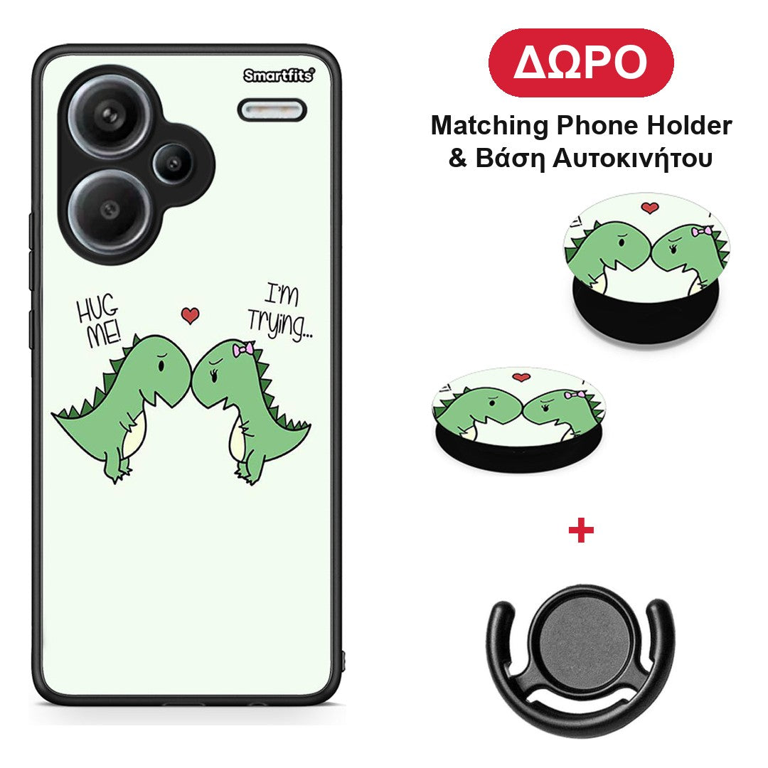 Valentine Rex - Xiaomi Redmi Note 13 Pro Plus 5G θήκη + Δώρο Phone Holder & Βάση Αυτοκινήτου