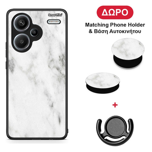 Marble White - Xiaomi Redmi Note 13 Pro Plus 5G θήκη + Δώρο Phone Holder & Βάση Αυτοκινήτου