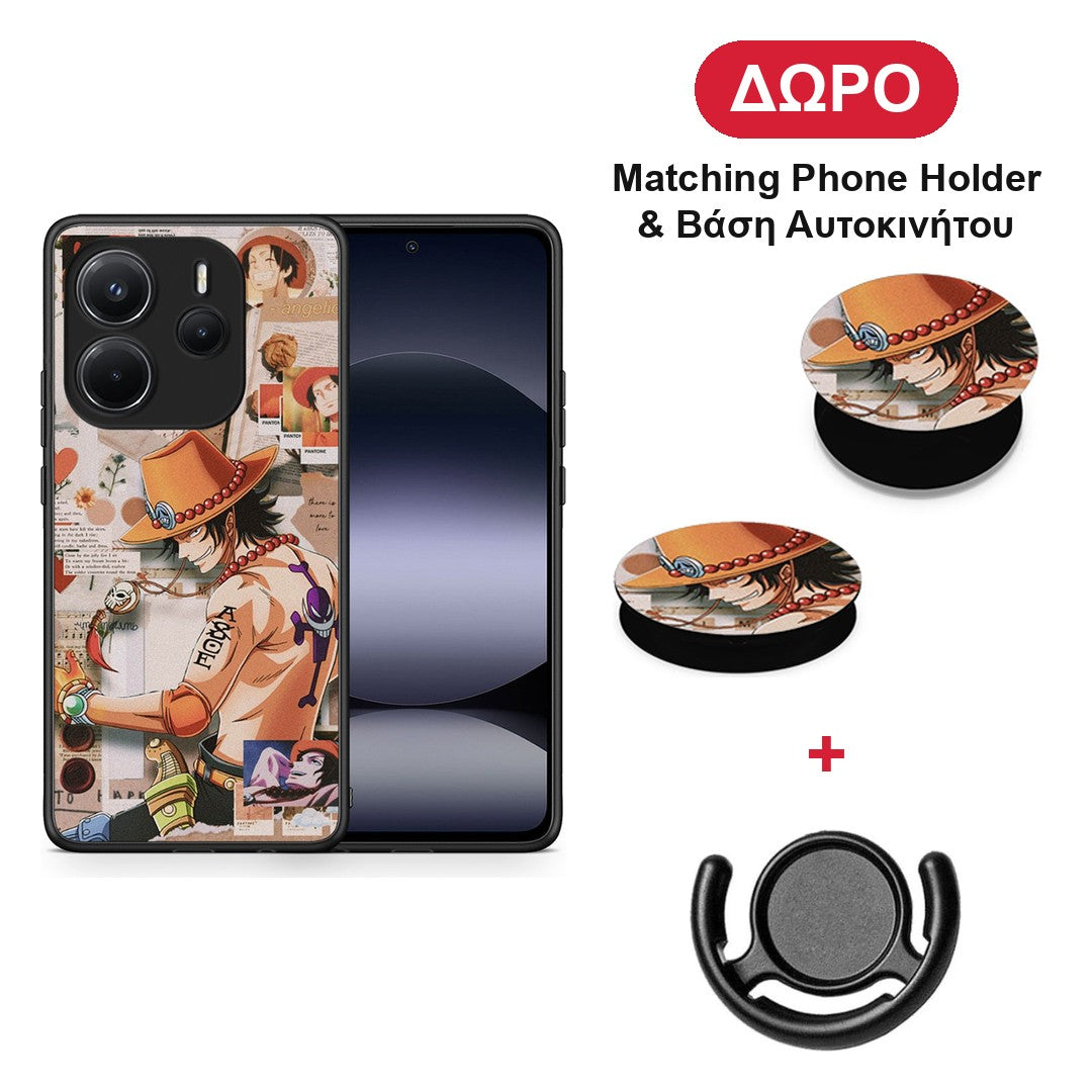 Anime Collage - Xiaomi Redmi Note 14 4G θήκη + Δώρο Phone Holder & Βάση Αυτοκινήτου
