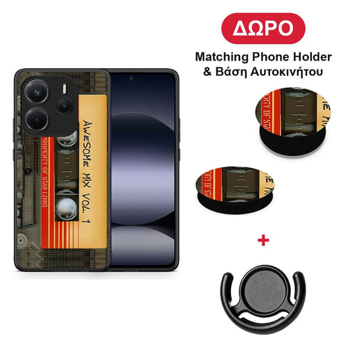 Awesome Mix - Xiaomi Redmi Note 14 4G θήκη + Δώρο Phone Holder & Βάση Αυτοκινήτου