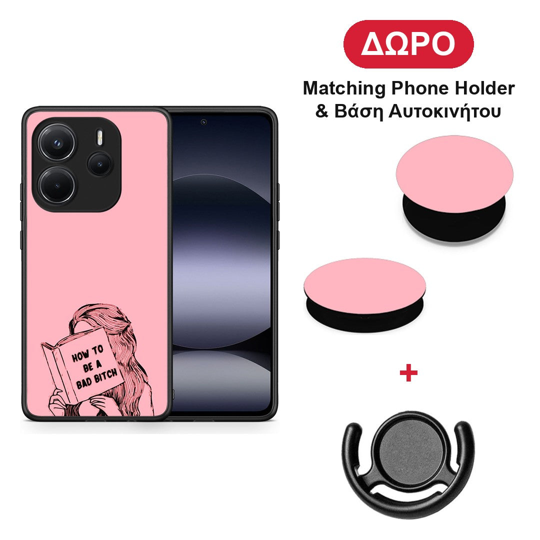 Bad Bitch - Xiaomi Redmi Note 14 4G θήκη + Δώρο Phone Holder & Βάση Αυτοκινήτου