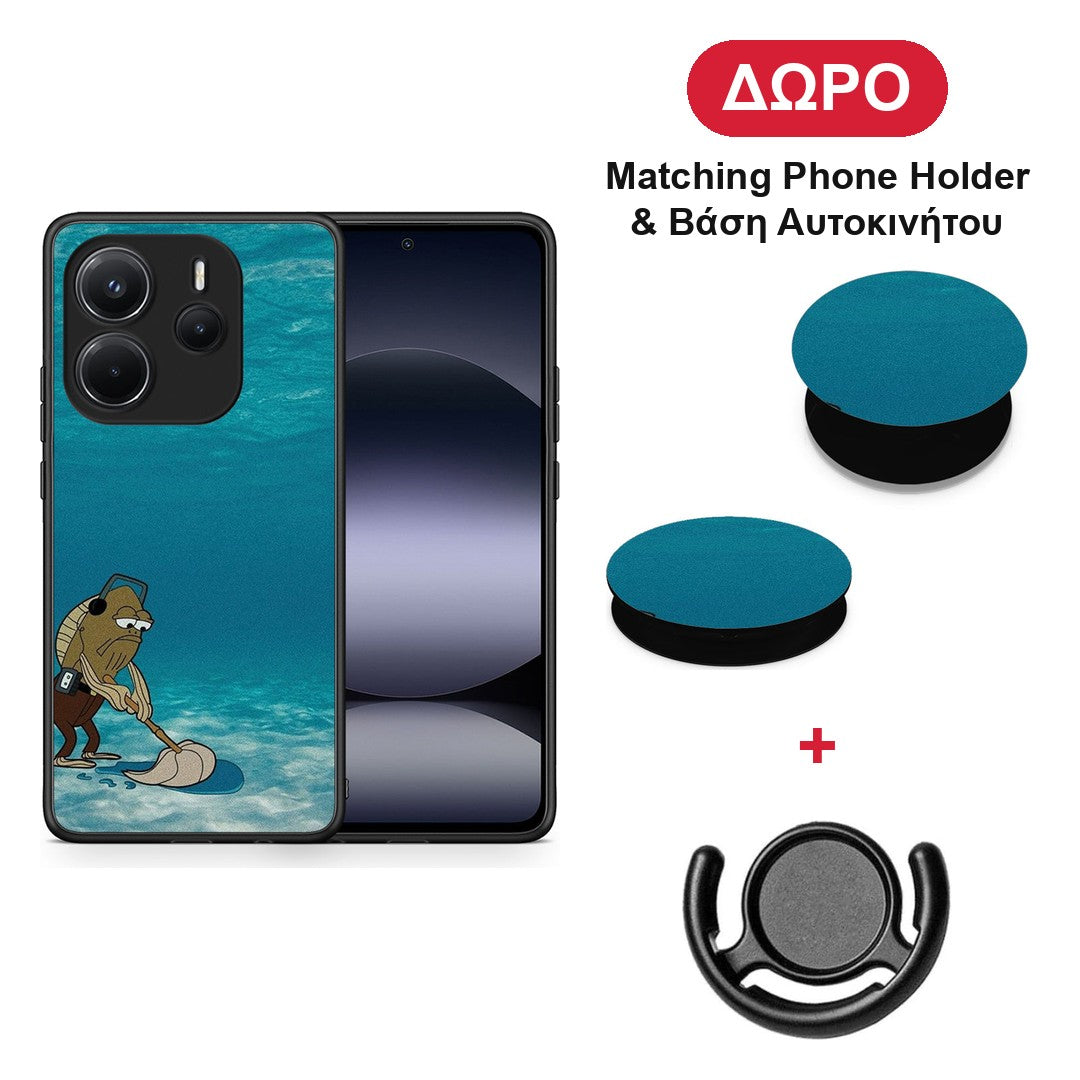 Clean The Ocean - Xiaomi Redmi Note 14 4G θήκη + Δώρο Phone Holder & Βάση Αυτοκινήτου