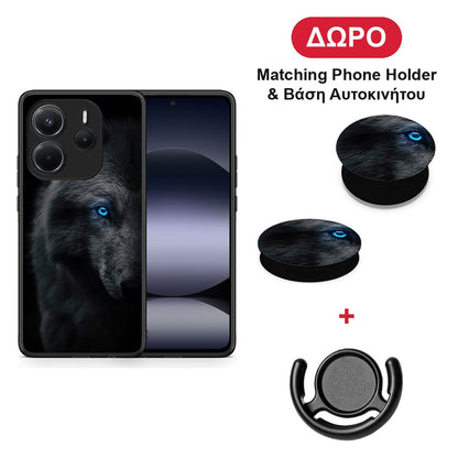 Dark Wolf - Xiaomi Redmi Note 14 4G θήκη + Δώρο Phone Holder & Βάση Αυτοκινήτου