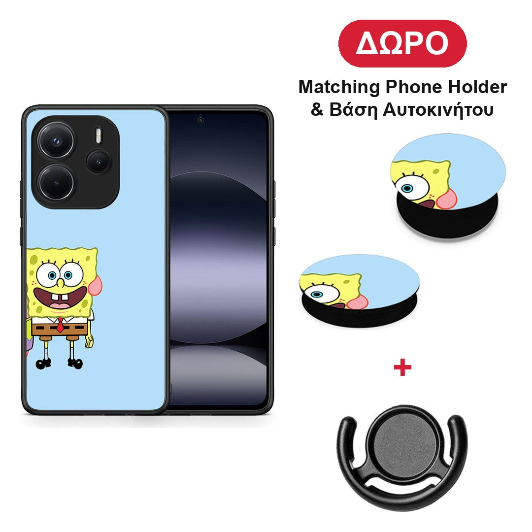 Friends Bob - Xiaomi Redmi Note 14 4G θήκη + Δώρο Phone Holder & Βάση Αυτοκινήτου