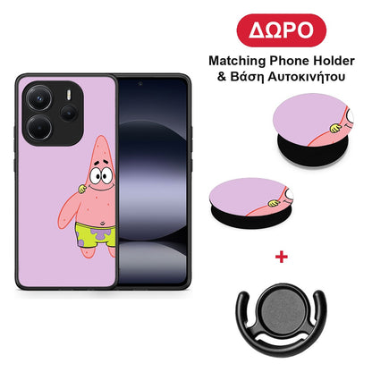 Friends Patrick - Xiaomi Redmi Note 14 4G θήκη + Δώρο Phone Holder & Βάση Αυτοκινήτου