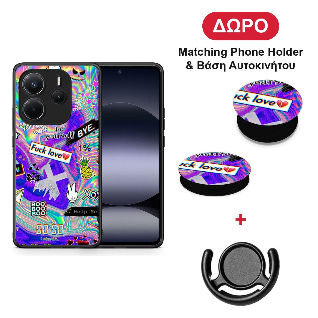 Game Over - Xiaomi Redmi Note 14 4G θήκη + Δώρο Phone Holder & Βάση Αυτοκινήτου