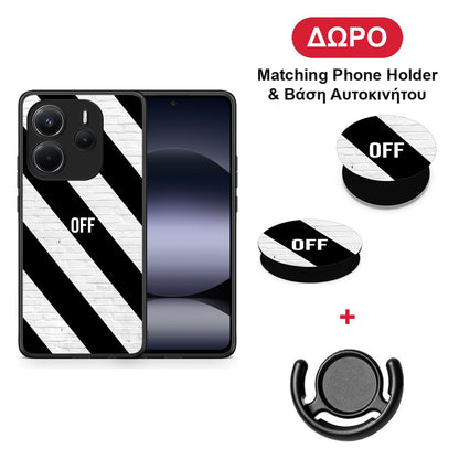 Get Off - Xiaomi Redmi Note 14 4G θήκη + Δώρο Phone Holder & Βάση Αυτοκινήτου