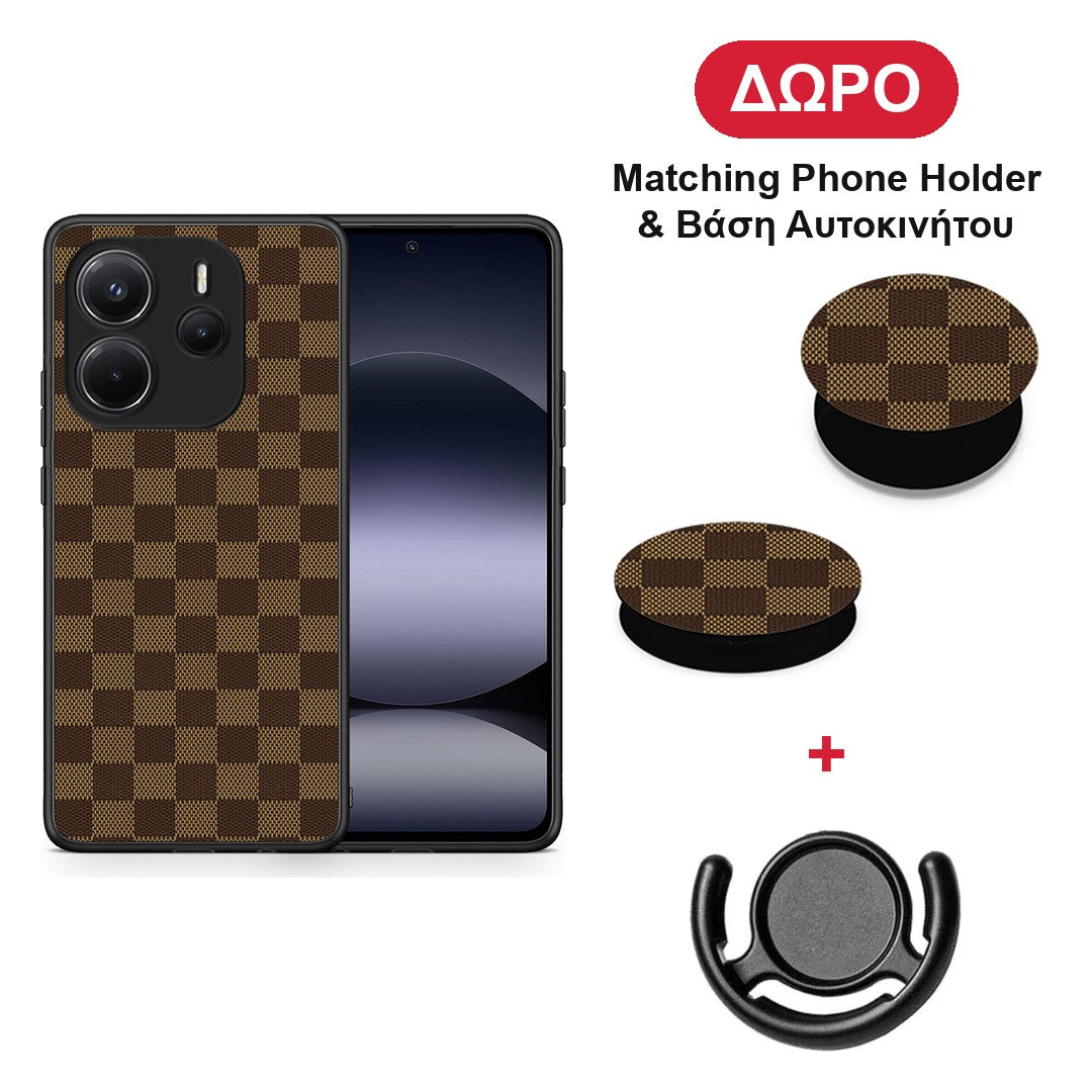 Designer Glamour - Xiaomi Redmi Note 14 4G θήκη + Δώρο Phone Holder & Βάση Αυτοκινήτου