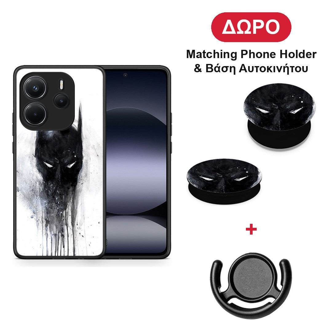Hero Paint Bat - Xiaomi Redmi Note 14 4G θήκη + Δώρο Phone Holder & Βάση Αυτοκινήτου