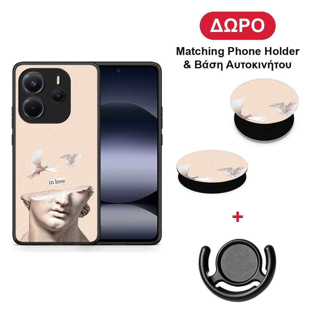 In Love - Xiaomi Redmi Note 14 4G θήκη + Δώρο Phone Holder & Βάση Αυτοκινήτου