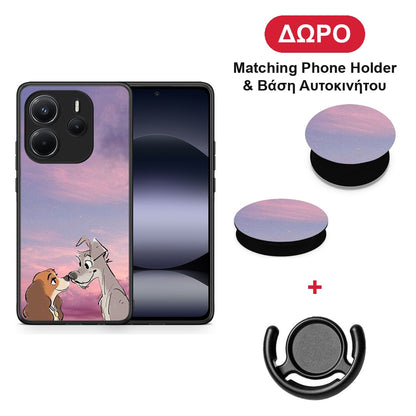 Lady And Tramp - Xiaomi Redmi Note 14 4G θήκη + Δώρο Phone Holder & Βάση Αυτοκινήτου