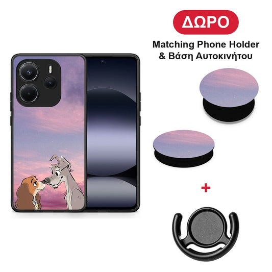 Lady And Tramp - Xiaomi Redmi Note 14 4G θήκη + Δώρο Phone Holder & Βάση Αυτοκινήτου