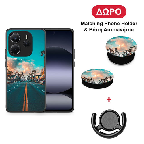 Landscape City - Xiaomi Redmi Note 14 4G θήκη + Δώρο Phone Holder & Βάση Αυτοκινήτου