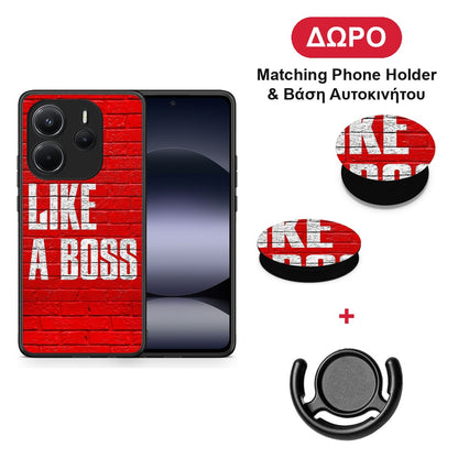 Like A Boss - Xiaomi Redmi Note 14 4G θήκη + Δώρο Phone Holder & Βάση Αυτοκινήτου