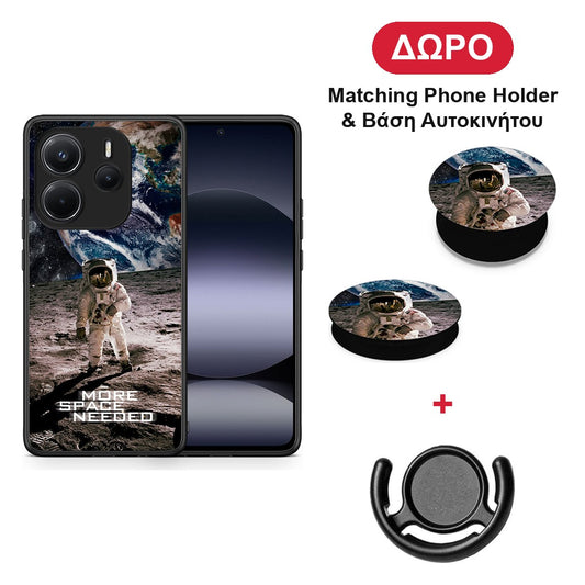 More Space - Xiaomi Redmi Note 14 4G θήκη + Δώρο Phone Holder & Βάση Αυτοκινήτου