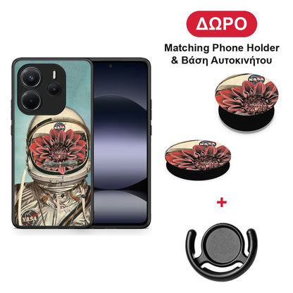 Nasa Bloom - Xiaomi Redmi Note 14 4G θήκη + Δώρο Phone Holder & Βάση Αυτοκινήτου