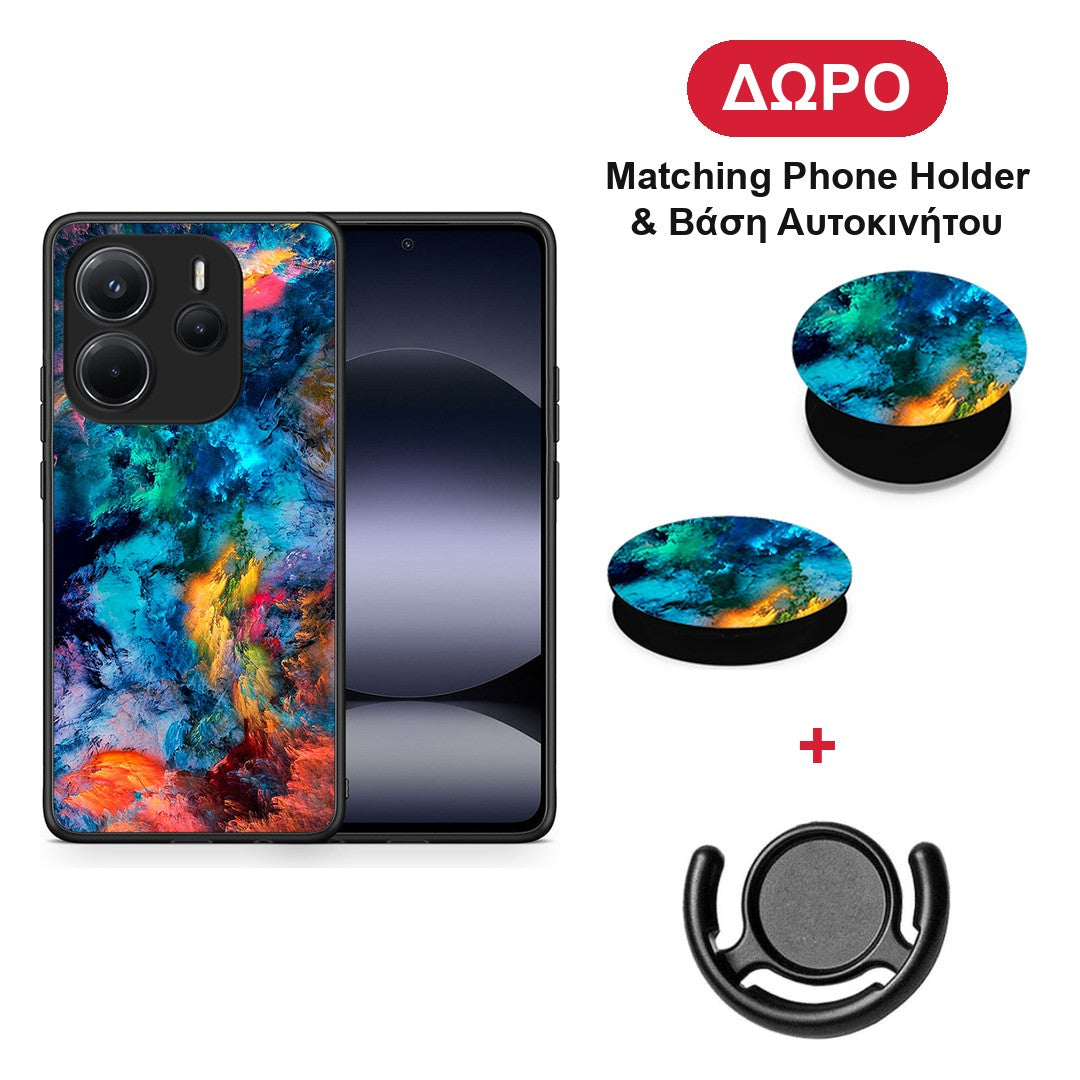 Paint Crayola - Xiaomi Redmi Note 14 4G θήκη + Δώρο Phone Holder & Βάση Αυτοκινήτου