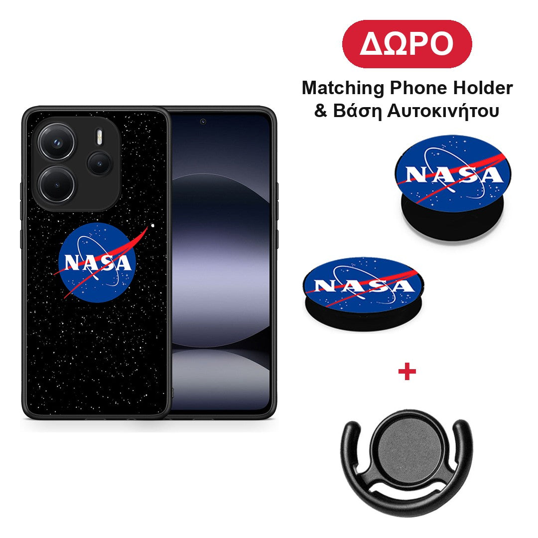 PopArt NASA - Xiaomi Redmi Note 14 4G θήκη + Δώρο Phone Holder & Βάση Αυτοκινήτου