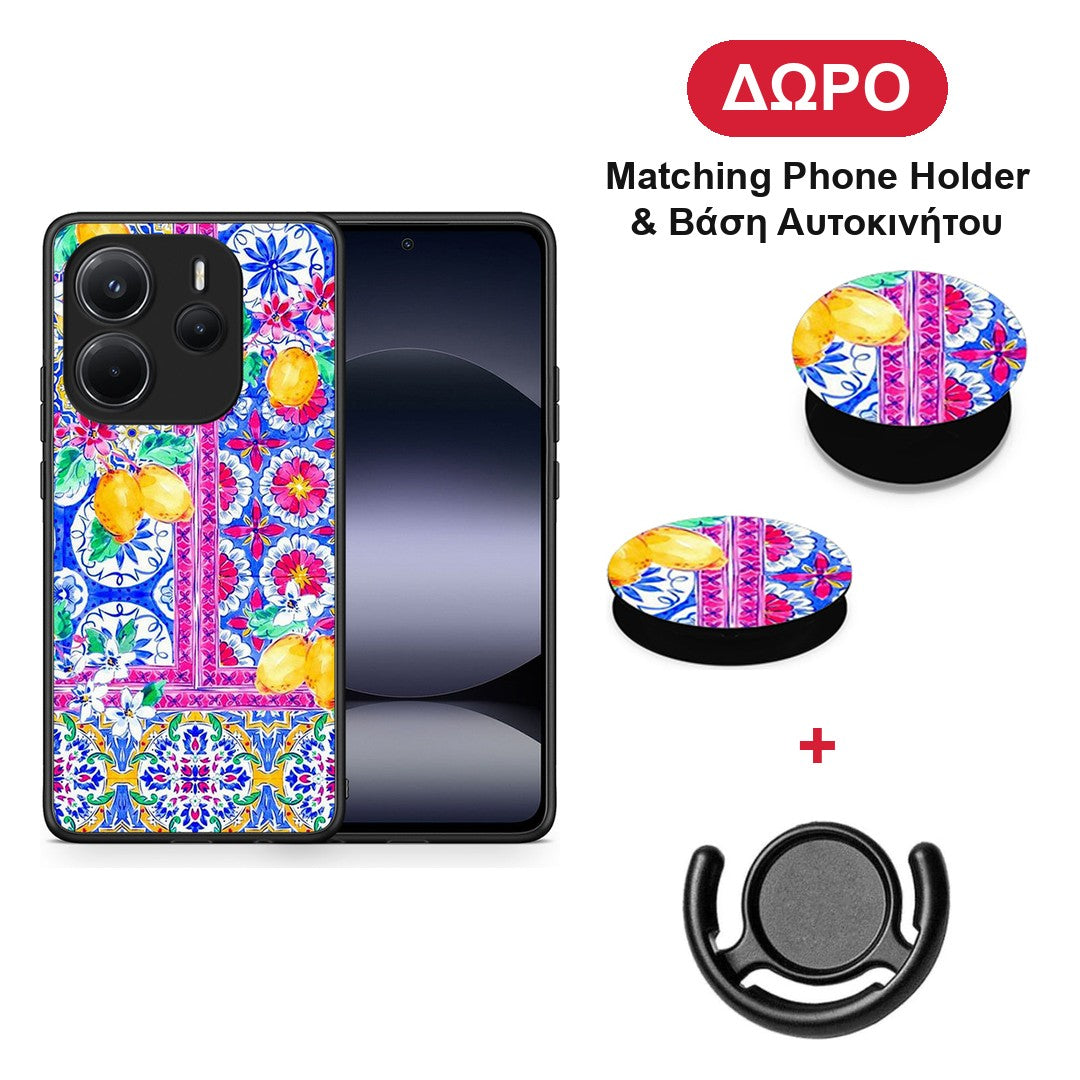 Retro Spring - Xiaomi Redmi Note 14 4G θήκη + Δώρο Phone Holder & Βάση Αυτοκινήτου