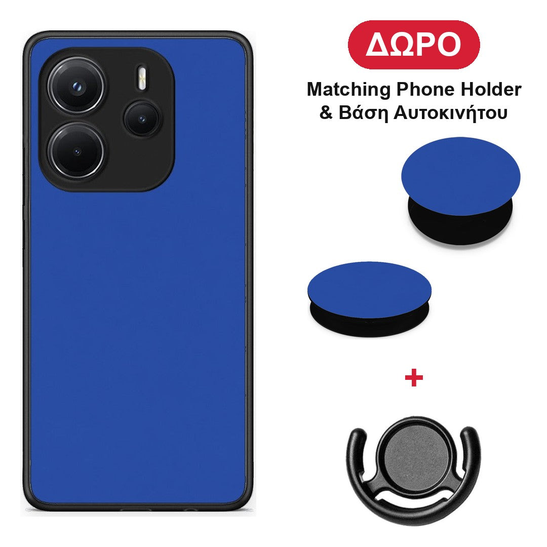 Royal Blue - Xiaomi Redmi Note 14 4G θήκη + Δώρο Phone Holder & Βάση Αυτοκινήτου