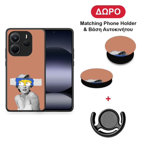 Sim Merilyn - Xiaomi Redmi Note 14 4G θήκη + Δώρο Phone Holder & Βάση Αυτοκινήτου