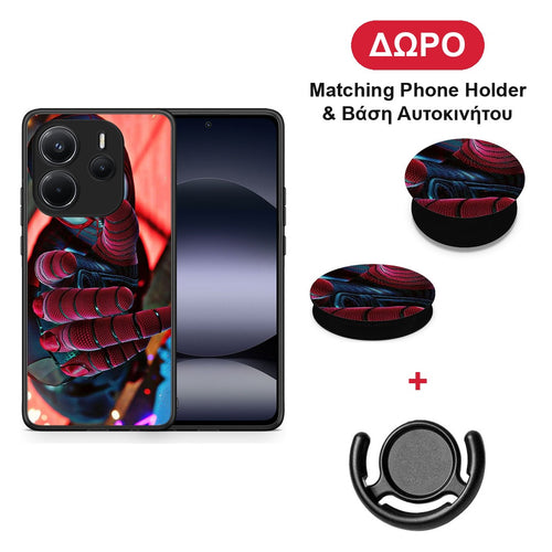 Spider Hand - Xiaomi Redmi Note 14 4G θήκη + Δώρο Phone Holder & Βάση Αυτοκινήτου