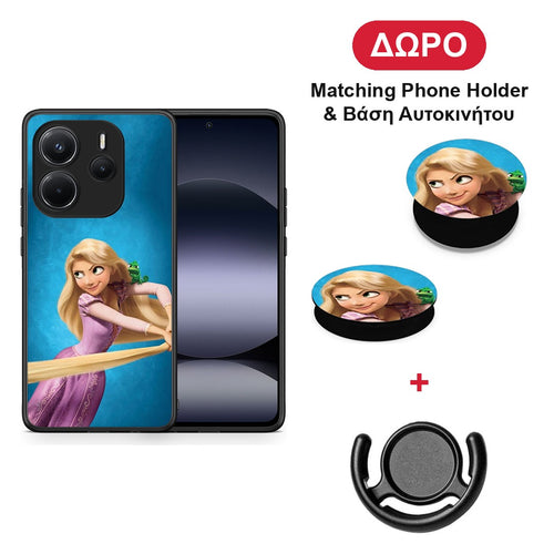 Tangled 2 - Xiaomi Redmi Note 14 4G θήκη + Δώρο Phone Holder & Βάση Αυτοκινήτου
