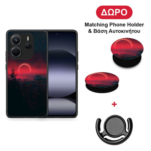Tropic Sunset - Xiaomi Redmi Note 14 4G θήκη + Δώρο Phone Holder & Βάση Αυτοκινήτου
