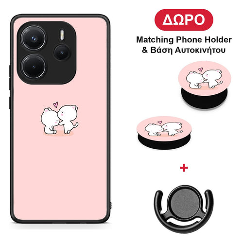 Valentine Love - Xiaomi Redmi Note 14 4G θήκη + Δώρο Phone Holder & Βάση Αυτοκινήτου
