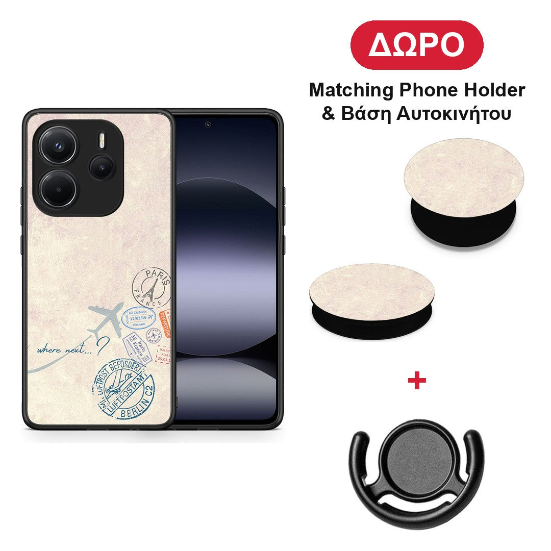 Where Next - Xiaomi Redmi Note 14 4G θήκη + Δώρο Phone Holder & Βάση Αυτοκινήτου