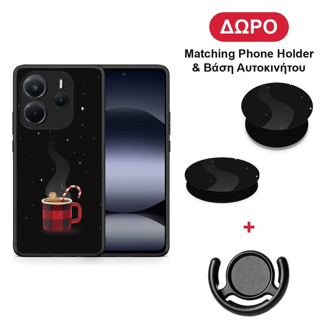 Xmas Bathing - Xiaomi Redmi Note 14 4G θήκη + Δώρο Phone Holder & Βάση Αυτοκινήτου