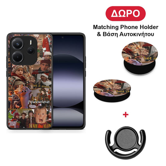 Xmas Wishes - Xiaomi Redmi Note 14 4G θήκη + Δώρο Phone Holder & Βάση Αυτοκινήτου