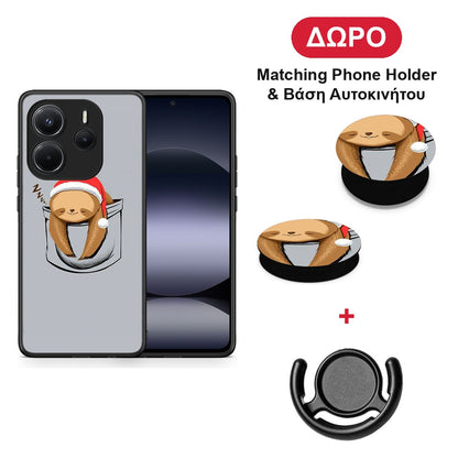 Xmas Zzzz - Xiaomi Redmi Note 14 4G θήκη + Δώρο Phone Holder & Βάση Αυτοκινήτου