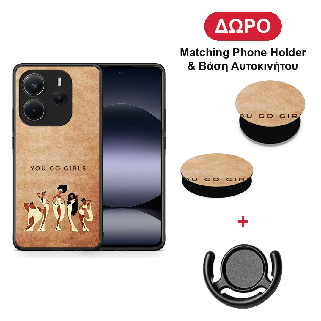 You Go Girl - Xiaomi Redmi Note 14 4G θήκη + Δώρο Phone Holder & Βάση Αυτοκινήτου