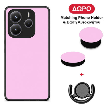 Cotton Candy Pink - Xiaomi Redmi Note 14 5G θήκη + Δώρο Phone Holder & Βάση Αυτοκινήτου
