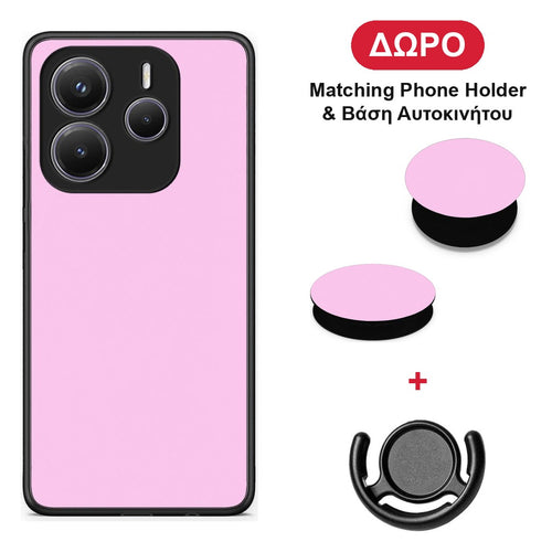 Cotton Candy Pink - Xiaomi Redmi Note 14 5G θήκη + Δώρο Phone Holder & Βάση Αυτοκινήτου
