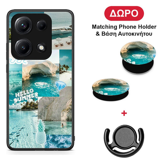 Aesthetic Summer - Xiaomi Redmi Note 14S θήκη + Δώρο Phone Holder & Βάση Αυτοκινήτου