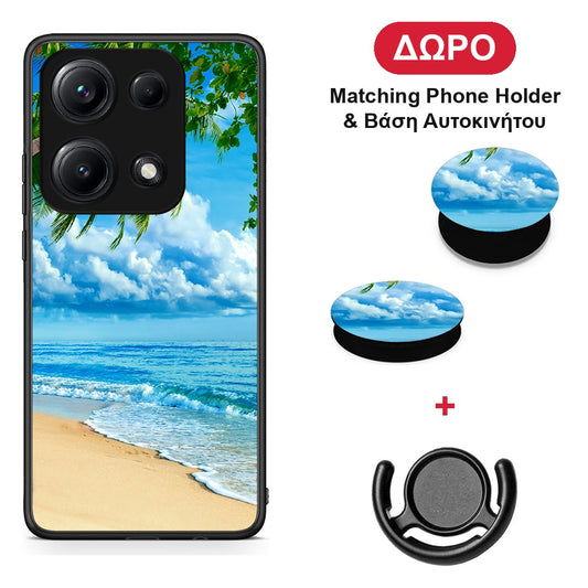 Beautiful Beach - Xiaomi Redmi Note 14S θήκη + Δώρο Phone Holder & Βάση Αυτοκινήτου