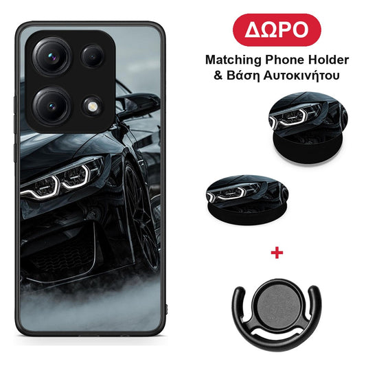 Black BMW - Xiaomi Redmi Note 14S θήκη + Δώρο Phone Holder & Βάση Αυτοκινήτου