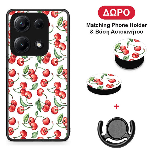 Cherry Summer - Xiaomi Redmi Note 14S θήκη + Δώρο Phone Holder & Βάση Αυτοκινήτου
