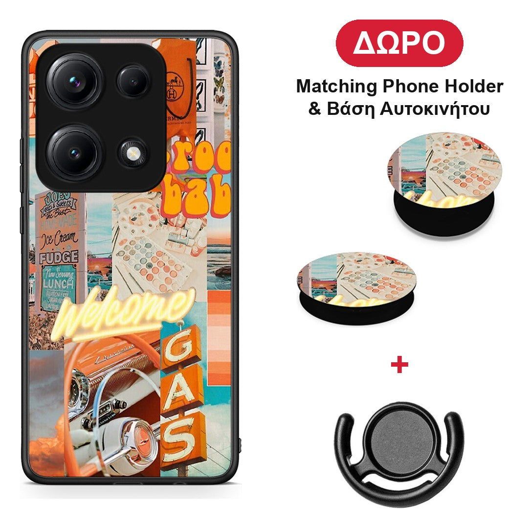 Groovy Babe - Xiaomi Redmi Note 14S θήκη + Δώρο Phone Holder & Βάση Αυτοκινήτου