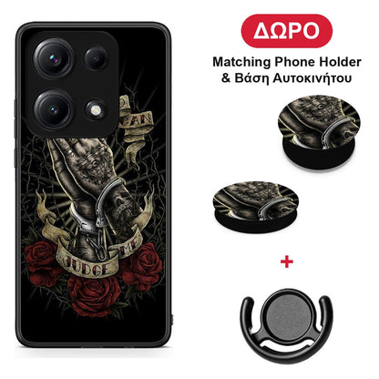Judge By God - Xiaomi Redmi Note 14S θήκη + Δώρο Phone Holder & Βάση Αυτοκινήτου
