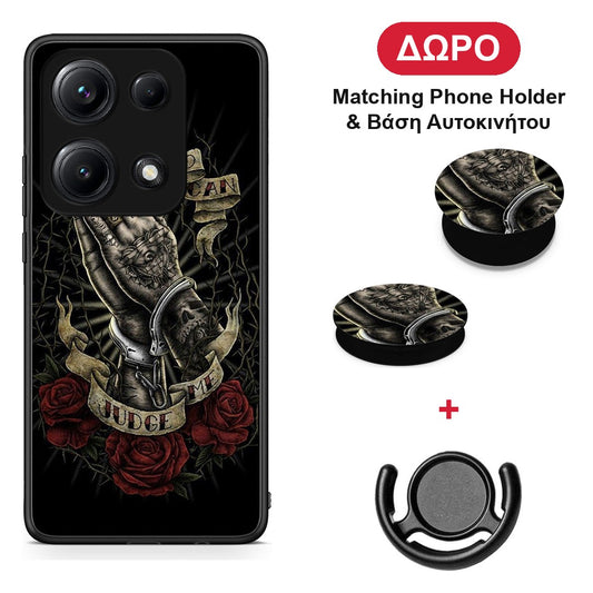 Judge By God - Xiaomi Redmi Note 14S θήκη + Δώρο Phone Holder & Βάση Αυτοκινήτου