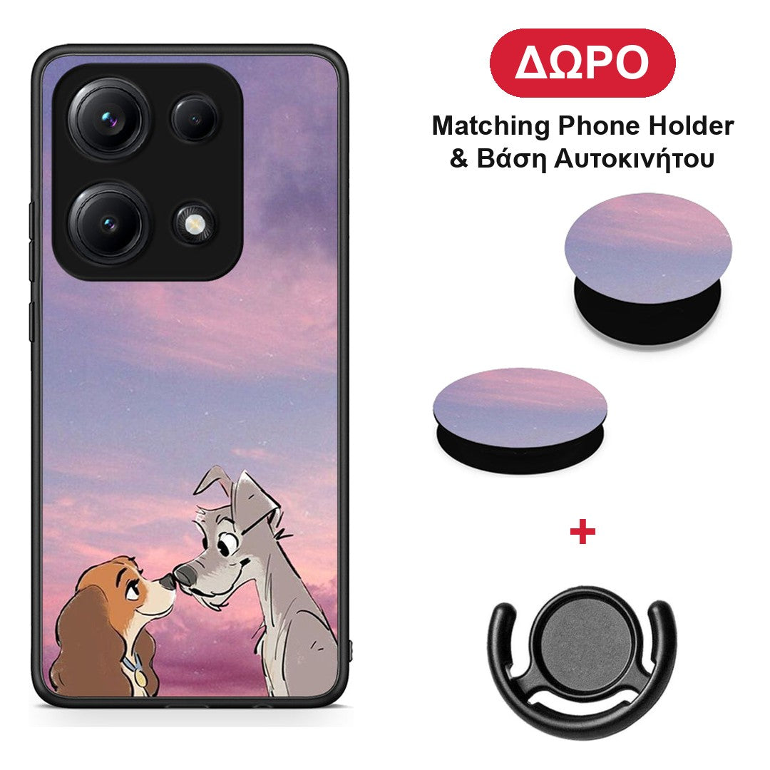 Lady And Tramp - Xiaomi Redmi Note 14S θήκη + Δώρο Phone Holder & Βάση Αυτοκινήτου