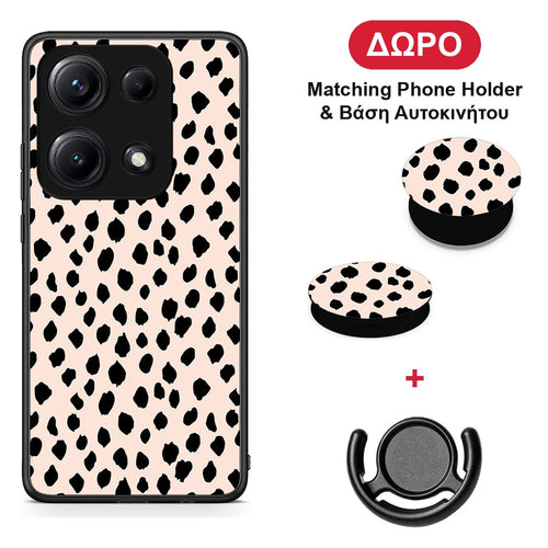 New Polka Dots - Xiaomi Redmi Note 14S θήκη + Δώρο Phone Holder & Βάση Αυτοκινήτου